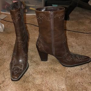 Antonio Melani Brown Leather Boots/Booties